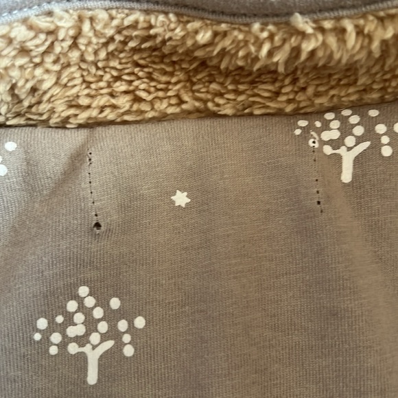 Teddy coat jacket with bunny bear ears double sided 3T - Picture 6 of 8